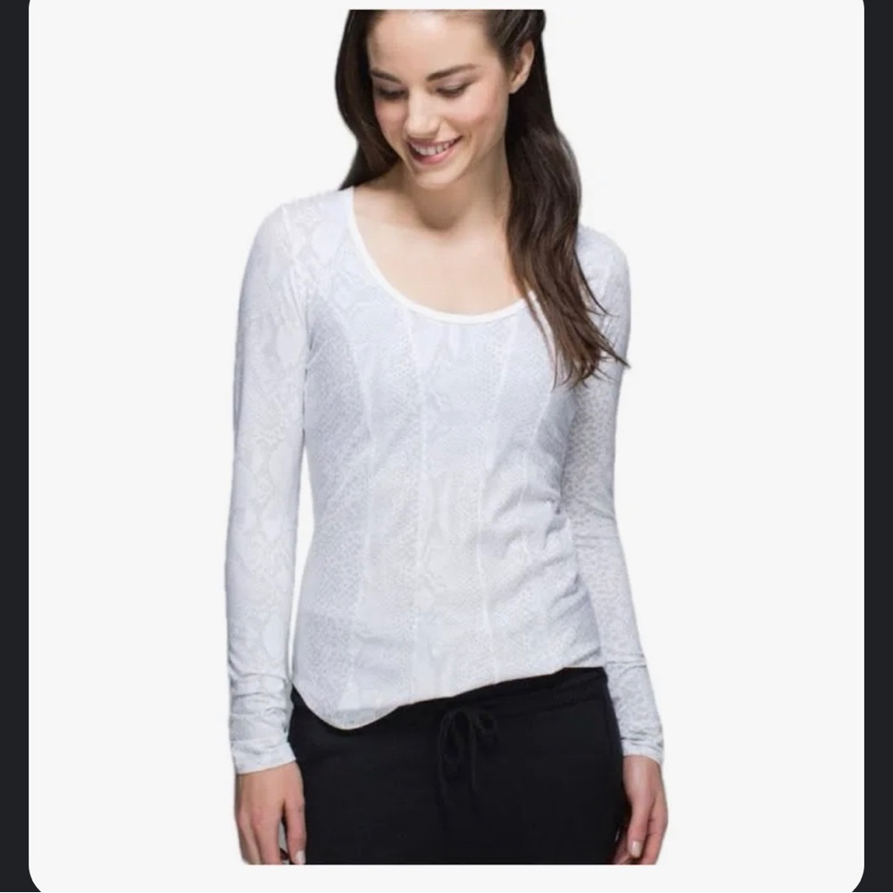 Lululemon snake printed long sleeve